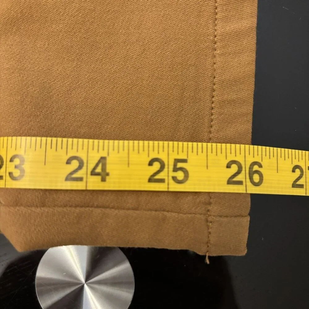 Eileen Fisher Clay Organic Cotton Straight-Leg Pants With Front Patch Pockets - Picture 11 of 14